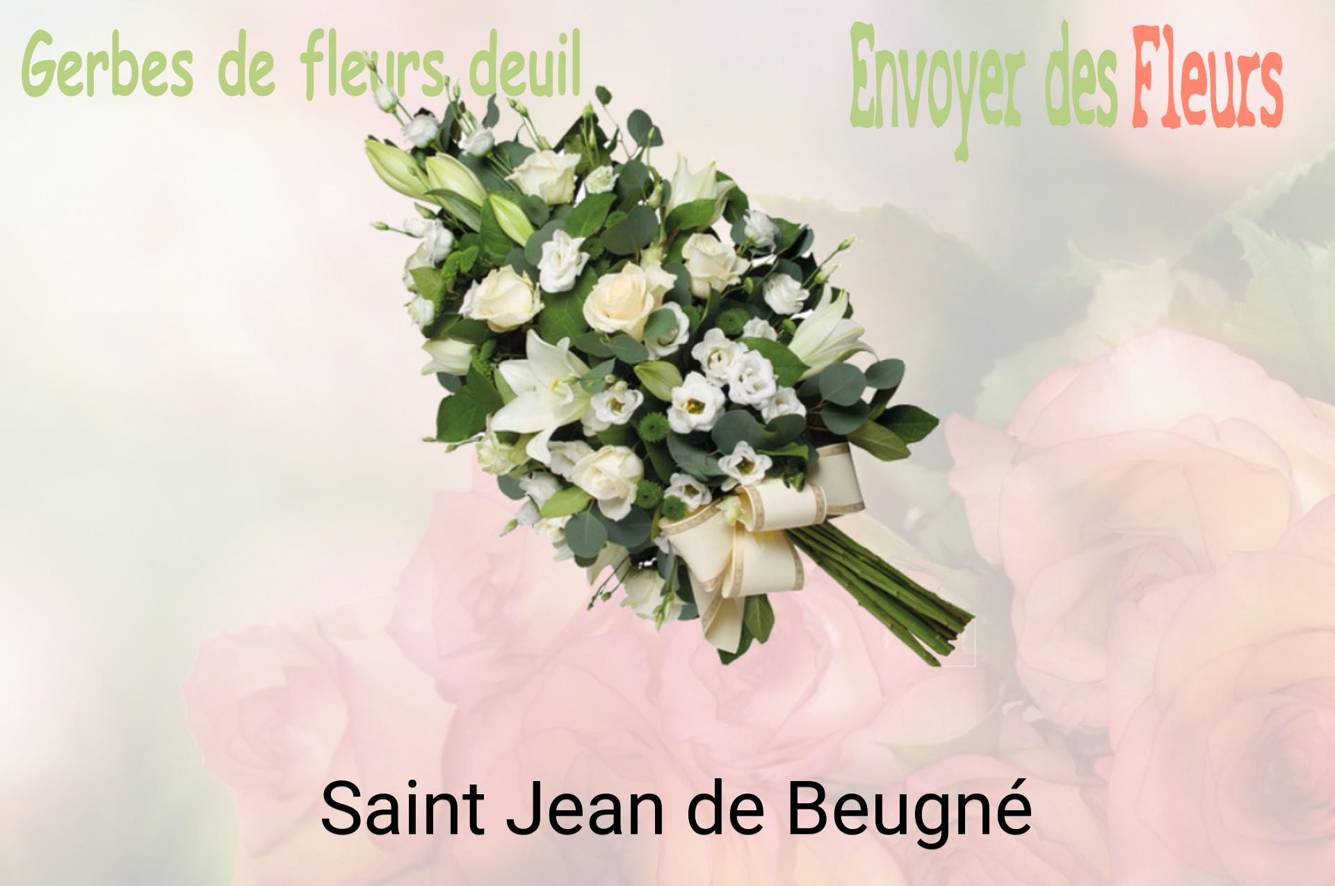 Gerbe de fleurs de deuil livrée à Saint-Jean-de-Beugné